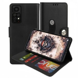 Redmi Note 11 Pro Flip Cover — PU Leather Wallet Case