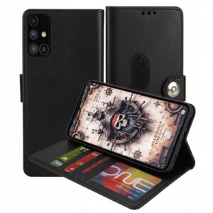 Samsung Galaxy M51 Flip Cover — PU Leather Wallet Case