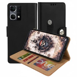 OPPO F21 Pro 4G Flip Cover — PU Leather Wallet Case