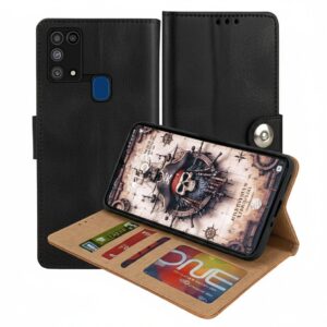 Samsung Galaxy F41 Flip Cover — PU Leather Wallet Case