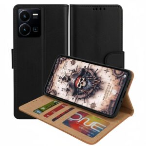 Vivo Y35 Flip Cover — PU Leather Wallet Case