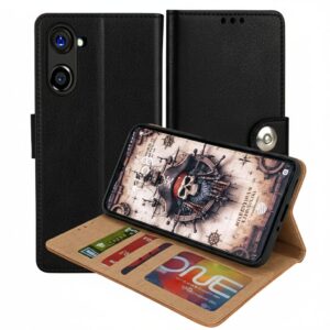 Realme 10 Pro Flip Cover — PU Leather Wallet Case