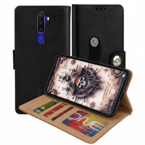 OPPO A5 2020 Flip Cover — PU Leather Wallet Case
