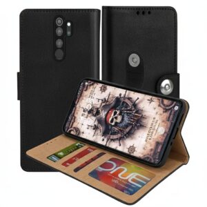 Redmi Note 8 Pro Flip Cover — PU Leather Wallet Case