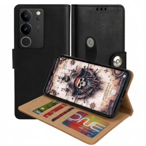 Vivo V29 Flip Cover — PU Leather Wallet Case