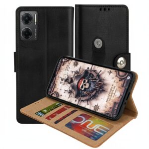 Redmi 11 Prime 5G Flip Cover — PU Leather Wallet Case