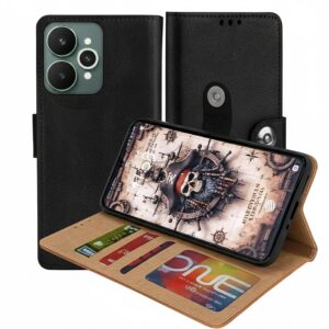Realme 15 Pro 5G Flip Cover — PU Leather Wallet Case