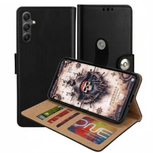Samsung Galaxy M34 Flip Cover — PU Leather Wallet Case