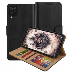 Samsung Galaxy M12 Flip Cover — PU Leather Wallet Case