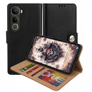 Vivo Y400 Flip Cover — PU Leather Wallet Case