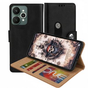 Realme 15 5G Flip Cover — PU Leather Wallet Case