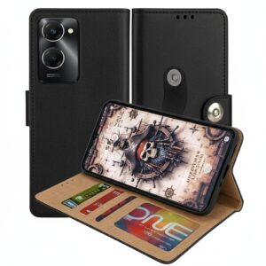 Vivo T3 Lite Flip Cover — PU Leather Wallet Case