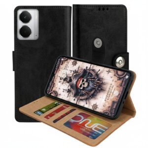Realme P3 Flip Cover — PU Leather Wallet Case