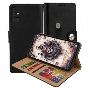 Samsung Galaxy M31s Flip Cover โ PU Leather Wallet Case