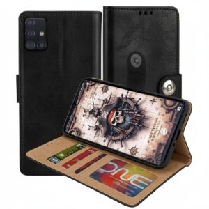 Samsung Galaxy A51 Flip Cover — PU Leather Wallet Case