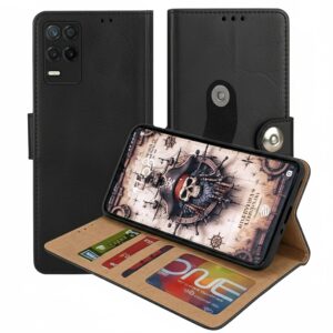 Realme 8 5G Flip Cover — PU Leather Wallet Case