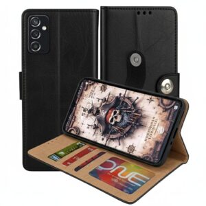 Samsung Galaxy F13 Flip Cover — PU Leather Wallet Case