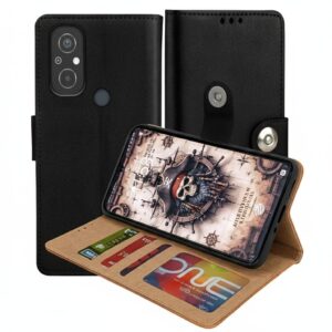 Redmi 12C Flip Cover — PU Leather Wallet Case