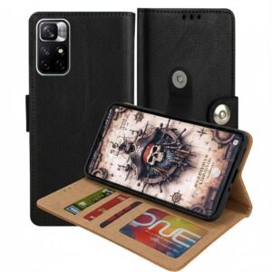 Redmi 10 Prime Flip Cover — PU Leather Wallet Case