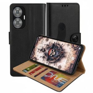 Realme C55 Flip Cover — PU Leather Wallet Case