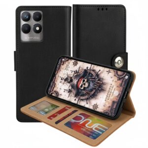 Realme 8i Flip Cover — PU Leather Wallet Case