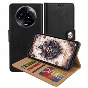 Realme 11 5G Flip Cover — PU Leather Wallet Case