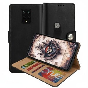 Redmi Note 9 Pro Max Flip Cover — PU Leather Wallet Case