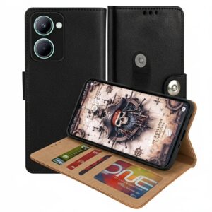 Realme C33 Flip Cover — PU Leather Wallet Case