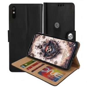 Redmi 9i Flip Cover — PU Leather Wallet Case