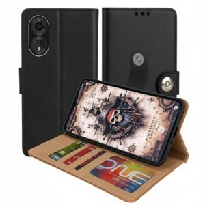 OPPO A38 Flip Cover — PU Leather Wallet Case