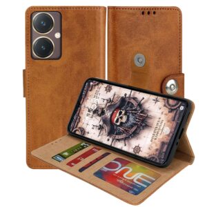 Vivo Y27 Flip Cover — PU Leather Wallet Case