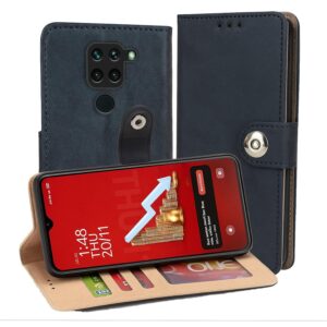 Redmi Note 9 Flip Cover — PU Leather Wallet Case