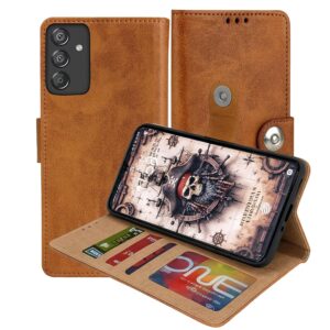 Samsung Galaxy M15 Flip Cover — PU Leather Wallet Case