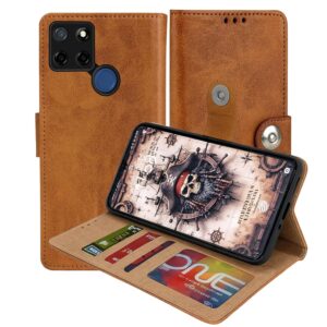 Realme Narzo 20 Flip Cover — PU Leather Wallet Case