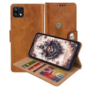 Samsung Galaxy F42 Flip Cover — PU Leather Wallet Case
