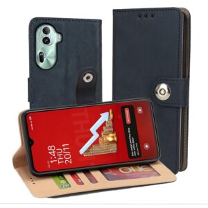 OPPO Reno 11 Pro Flip Cover — PU Leather Wallet Case