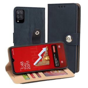 Samsung Galaxy F12 Flip Cover — PU Leather Wallet Case