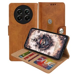 Realme 12x 5G Flip Cover — PU Leather Wallet Case