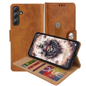 Samsung Galaxy M35 Flip Cover — PU Leather Wallet Case