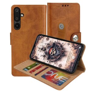 Samsung Galaxy M56 Flip Cover — PU Leather Wallet Case