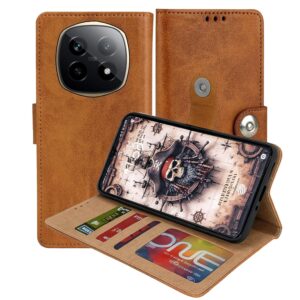 Realme P2 Pro Flip Cover — PU Leather Wallet Case