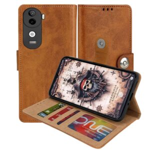 Vivo V40e Flip Cover — PU Leather Wallet Case