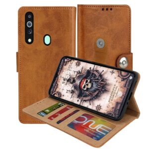 Samsung Galaxy M30 Flip Cover โ PU Leather Wallet Case