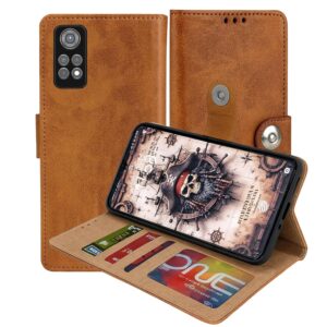 Redmi Note 11s Flip Cover — PU Leather Wallet Case