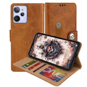 Realme C31 Flip Cover — PU Leather Wallet Case