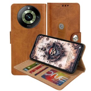 Realme 11 Pro Flip Cover — PU Leather Wallet Case