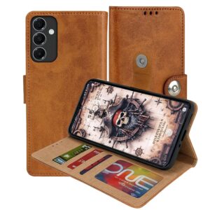 Samsung Galaxy A17 Flip Cover — PU Leather Wallet Case