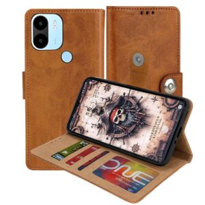 Redmi A2 Plus Flip Cover — PU Leather Wallet Case