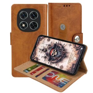Redmi Note 14 Pro Plus Flip Cover — PU Leather Wallet Case