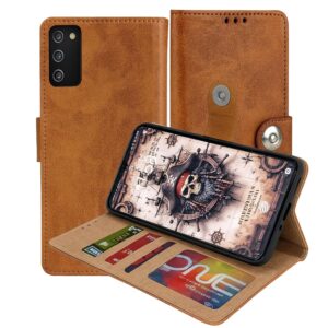Samsung Galaxy A03s Flip Cover — PU Leather Wallet Case